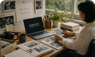 우리이웃장애인자립생활센터에서 진행하는 권익옹호사업 중 하나인 당사자의 삶과 권리의 역사를 기록하는 자립생활 아카이빙 사진